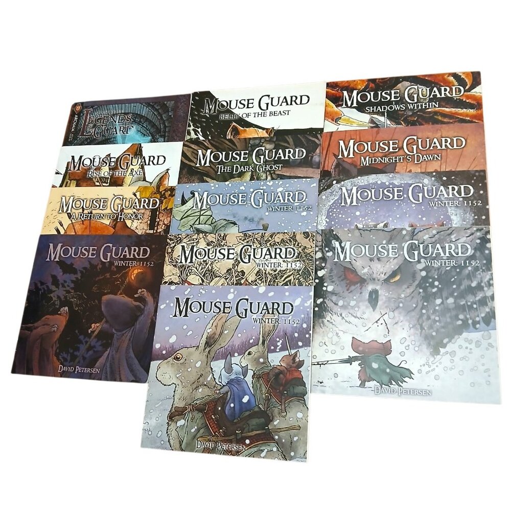 Mouse Guard Complete 2006 David Petersen Lot Of 13 First Printings Winter 1152